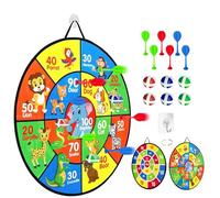 Diana de Doble Cara con Pelotas, Diana para niños, Juego de Lanzamiento al Aire Libre, niños y niñas a Partir de 3 años, Juguete Seguro para niños - 66 cm