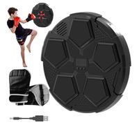 Diana electrónica de boxeo | Entrenador de punzón LED musical montado en la pared - Equipo de entrenamiento doméstico con 6 velocidades para mujeres, niñas, niños y adolescentes