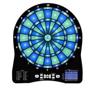 Diana Electrónica Iluminada con Pantalla LED, 48 Juegos con 6 Colores De Dardos, Juego De Dardos Profesional De Interior For Adultos Y Niños(Blue)