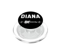 Diana Guitarra Latido del Corazón Música Guitarrista PopSockets PopGrip para MagSafe