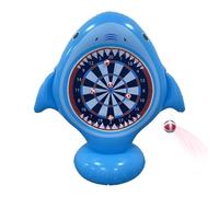 Diana hinchable - Juguete de verano en forma de tiburón, juego flotante para lanzar, juego de lanzamiento para niños al aire libre, piscina, patio trasero | juego de actividades acuáticas para