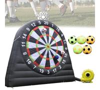 Diana inflable de fútbol con objetivo de alta adherencia y soplador, juego de dardos gigante al aire libre para diversión en el patio trasero y entretenimiento de fiesta, juego deportivo impermeable