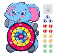 Diana Niños, 41,5CM Diana Juegos Niños, Elefantes Juego De Dardos para NiñOs, con 15 Bolas Adhesivas Y 1 Ganchos, Juegos de Fiesta para Interiores y Exteriores, para Niños de 3-6 Años