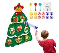 Diana para dardos para niños, diana para dardos con forma de árbol de Navidad de 42 cm - Juegos deportivos DIY con bolas adhesivas - Para interior y exterior sala de juegos patio recreación Dec