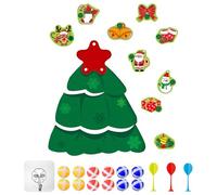 Diana para niños - Diana divertida en forma de árbol de Navidad de 41,9 cm, juegos de Navidad con bolas adhesivas, para y niñas, para interiores, sala de juegos, jardín, decoración de vacaciones