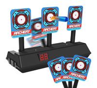Diana para Pistola Nerf, 3 Diana Nerf, Auto Reset Discos de Tiro Eléctrico, Diana Digital para Nerf Pistolas, Efectos Inteligentes de Sonido y Luz, Juguetes para Niños, Regalos de Cumpleaños
