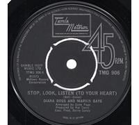 Diana Ross - Stop, Look, Listen (To Your Heart) - Diana Ross And Marvin Gaye 7" 45