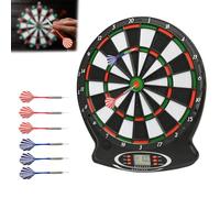 Dianas electrónicas Surplex para adultos y niños con marcador LED digital y dardos de punta suave, juego de dianas electrónicas con puntuación automática y 28 juegos, 159 modos, adecuado para fiestas