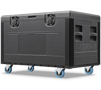 Diandian ATA Road Case, caja de almacenamiento de equipos, baúl de cable con ruedas resistentes, 44 x 22 x 24 pulgadas