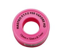 Dianhydro Cinta PTFE para vapor rosa H 12 mm x 12 m x 0,1 mm