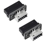 DIANN Adaptador USB de panel frontal USB 3.1 para panel frontal tipo E Key-A a USB 3.0 20 pines convertidor de cabecera para placa base USB tipo C