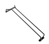 Diano Estante para copas de vino negro, soporte para copas de vino debajo del gabinete, estante debajo del estante, colgador de almacenamiento para copas de vino para bar y cocina, 40,5 cm