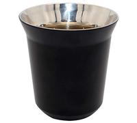 Diano Taza Aislada de Acero Inoxidable - Taza de Café Pequeña de Metal Con Aislamiento Térmico de Doble Pared - 160 ml, Color Negro