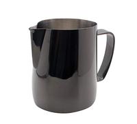 Dianoo Jarra De Espuma De Leche De Acero Inoxidable Chapada En Titanio Arte Latte Crema Taza De Café Latté Capuchino Negro 350ML