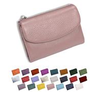 DianSCJ Cartera unisex de piel de guijarro, monedero corto de cuero genuino para mujer, monedero pequeño para mujer con tarjetero de crédito, monedero y ranuras para dinero en efectivo, #23, Cartera