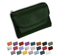 DianSCJ Cartera unisex de piel de guijarro, monedero corto de cuero genuino para mujer, monedero pequeño para mujer con tarjetero de crédito, monedero y ranuras para dinero en efectivo, #4, Cartera