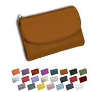 DianSCJ Cartera unisex de piel de guijarro, monedero corto de cuero genuino para mujer, monedero pequeño para mujer con tarjetero de crédito, monedero y ranuras para dinero en efectivo, #5, Cartera