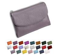 DianSCJ Cartera unisex de piel de guijarro, monedero corto de cuero genuino para mujer, monedero pequeño para mujer con tarjetero de crédito, monedero y ranuras para dinero en efectivo, #21, Cartera
