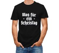 DianShao Divertida camiseta divertida con texto en inglés "Ein schlechter Tag Unisex Shirt für Männer und Frauen - Geschenkidee, Negro , 3XL