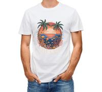 DianShao Fun T-Shirt Gulf of México - recuerdo de viaje para aventureros y exploradores, Blanco, M