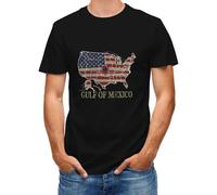 DianShao Gulf of Mexico - Camiseta de manga corta unisex para tu próximo viaje o como recuerdo, Negro , L