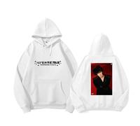 DianShao J-Hope - Sudadera de gran tamaño para mujeres y hombres - K-Pop Fanartikel Jersey ON The Stage Style, Blanco-Forrado-B, S