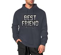 DianShao Sudadera con capucha unisex - Sudaderas divertidas de moda con refranes, mejores amigos, gris oscuro, M