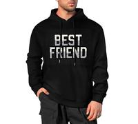 DianShao Sudadera con capucha unisex - Sudaderas divertidas de moda con refranes, mejores amigos, Negro , XL
