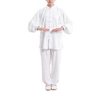 DianshaoA Unisex Tai chi Uniforme Artes marciale, Ropa Traje de Kung fu y Qi Gong de algodón y Lino