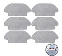 DianSung 6pcs paño de fregona para Xiaomi Mi Robot Vacuum Mop 2S / S12 / Mop P/Mop Pro, Pieza de Repuesto para Robot Aspirador,Juego de Accesorios para trapeador de Microfibra Lavable