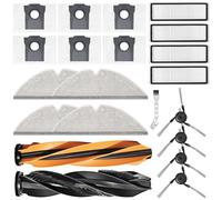 DianSung accesorios para Dreame D20 Pro Plus aspiradora pieza de repuesto, 1 cepillo principal, 4 paño, 6 bolsas de polvo, 4 cepillos laterales, 4 filtros
