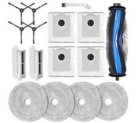 DianSung Accesorios para Ecovacs Deebot Mini Piezas de repuesto,1 cepillo principal, 4 paños, 2 filtros, 4 bolsas de polvo, 4 cepillos laterales