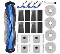 DianSung accesorios para Ecovacs Deebot T30C Omni / T30C Pro Omni aspiradora pieza de repuesto, 1 cepillo principal, 4 paño, 4 bolsas de polvo, 4 cepillos laterales, 4 filtros
