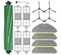 DianSung Accesorios para iRobot Roomba 205 Dust Compactor Robot Aspirador Piezas de Repuesto, 1 Cepillo Principal, 4 cepillos Laterales, 4 filtros HEPA, 4 paño
