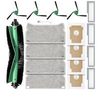 DianSung Accesorios para iRobot Roomba Mini/Mini Slim aspirador repuesto | 1 cepillo principal, 4 paños, 4 bolsas de polvo, 4 cepillos laterales,4 HEPA filtros, 1cepillo de limpieza