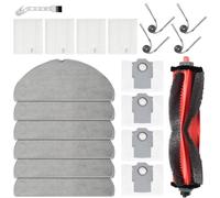 DianSung Accesorios para Roborock Q7 M5/Q7 M5+/Q7 L5/Q7 L5+ aspiradora Pieza de Repuesto, 1 Cepillo Principal, 6 paño, 4 Bolsas de Polvo, 4 cepillos Laterales, 4 filtros