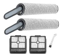 DianSung Brosse à rouleau + filtre pour H12 / H11 Core aspirateur sec et humide pièces de rechange, ensemble d'accessoires 2 rouleaux de brosse + 2 filtres