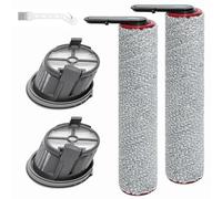 DianSung Cepillo de rodillo de repuesto Para Mova X4 Pro / X4 Plus accesorios Aspirador en Seco y Húmedo, 2 cepillo de rodillo de repuesto + 2 Filtros de repuesto + 1 Cepillo Limpiador