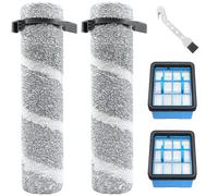DianSung Juego De Accesorios para Bissell CrossWave OmniForce Edge 4017N, 3999N, 4000N, 4076 Aspiradora En Seco Y Húmedo, 2 Rodillos De Cepillo + 2 Filtros
