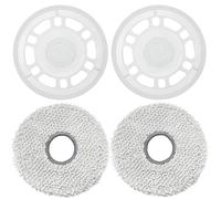 DianSung Paños de fregona con Soporte de Repuesto Accesorios para ECOVACS DEEBOT X5 Omni / X5 Pro Robot Aspirador Placas de fregona Piezas de Repuesto, Almohadilla de fregona Limpieza de Suelos