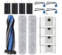 DianSung Piezas repuesto para ECOVACS DEEBOT T90 Pro Omni/T90 Pro/ T90 Omni/ X12 Pro Omni Aspirador Accesorios,1 cepillo principal, 2 rollo de paño, 4 filtros, 4 bolsas de polvo, 4 cepillos laterales