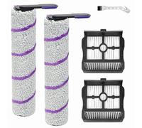 DianSung Repuestos Cepillo Rodillo Para Rowenta X-Clean 10, Para Narwal S20 Pro accesorios Aspirador en Seco y Húmedo, 2 Cepillos + 2 Filtros + Cepillo Limpiador