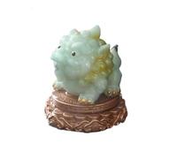 DIANXI Estatuilla Té Mascota La Mesa De Té del Hogar Se Puede Girar, Café Cambia Color, Mascota Atrae Riqueza, Decoración Es