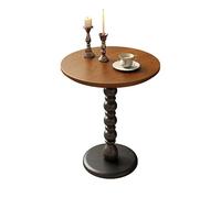 DIANXI Sofá Mesa de Centro Mesa Auxiliar de sofá Vintage Americana, Mesa Esquina Estilo Antiguo, Centro francés for Sala Estar, Redonda pequeña Informal