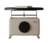 DIANXI Sofá Mesa de Centro Mesa de Centro elevable y móvil con Extremo Redondo for Sala Estar, Carrito pequeño Almacenamiento decoración for el hogar