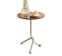 DIANXI Sofá Mesa de Centro Mesa de Centro Redonda Estilo Vintage for Sala Estar o Dormitorio, mesita Noche Minimalista, Mesa Auxiliar, pequeña, Esquina
