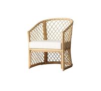 DIANXI Sofás Pequeños Sillón de ratán Hecho a Mano Estilo Europeo, Silla negociación for el Patio del hogar, balcón, Sala Estar Interior, sofá Individual Sofá para Dormitorio