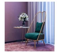 DIANXI Sofás Pequeños Sofá nórdico Individual pequeño, Silla Perezosa for Dormitorio, Sala de Estar, balcón Simple Moderno, Silla de Ocio de Hierro Sofá para Dormitorio(B)
