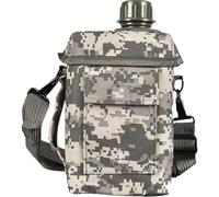 Dianzan Hervidor De Agua Militar De PVC De 2l con Bolsa para Hervidor, Botella De Agua Militar De Combate del Ejército para Caza, Senderismo, Camping Y Viajes