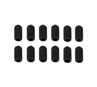 DIAO79NI 12 tornillos Pro UNC #4-40x1/4 pulgadas de acero inoxidable para guitarra eléctrica americana bajo puente (negro)